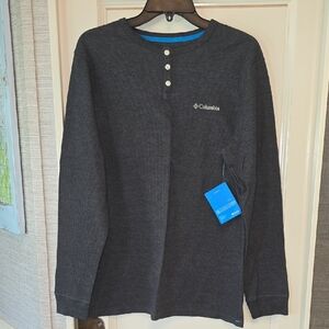 Columbia Set Of 3 Long Sleeve Henley Thermal Shirts. M